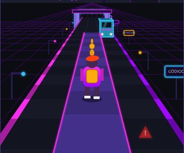 Tela do jogo Corre Criativo