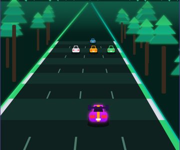 Tela do jogo Corrida Neon